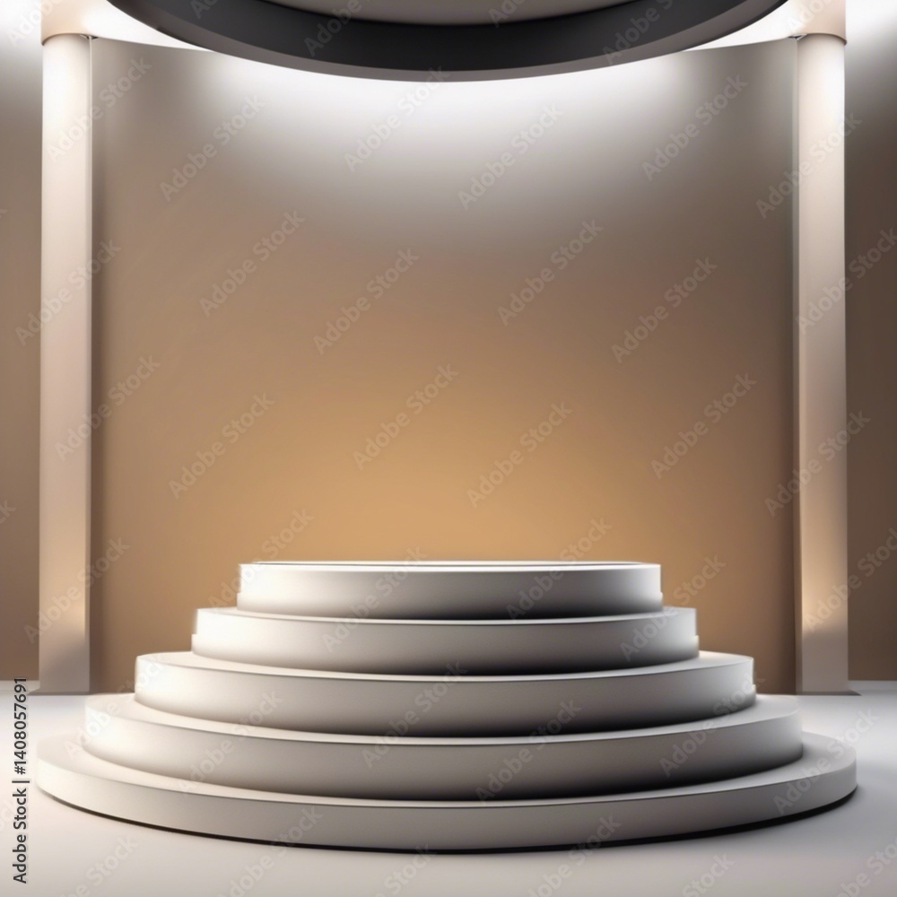 Obraz premium Small platform used to display objects, making them more visible and attracting attention.