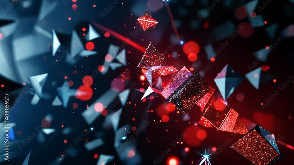 Digitale Explosion mit Glanzeffekten