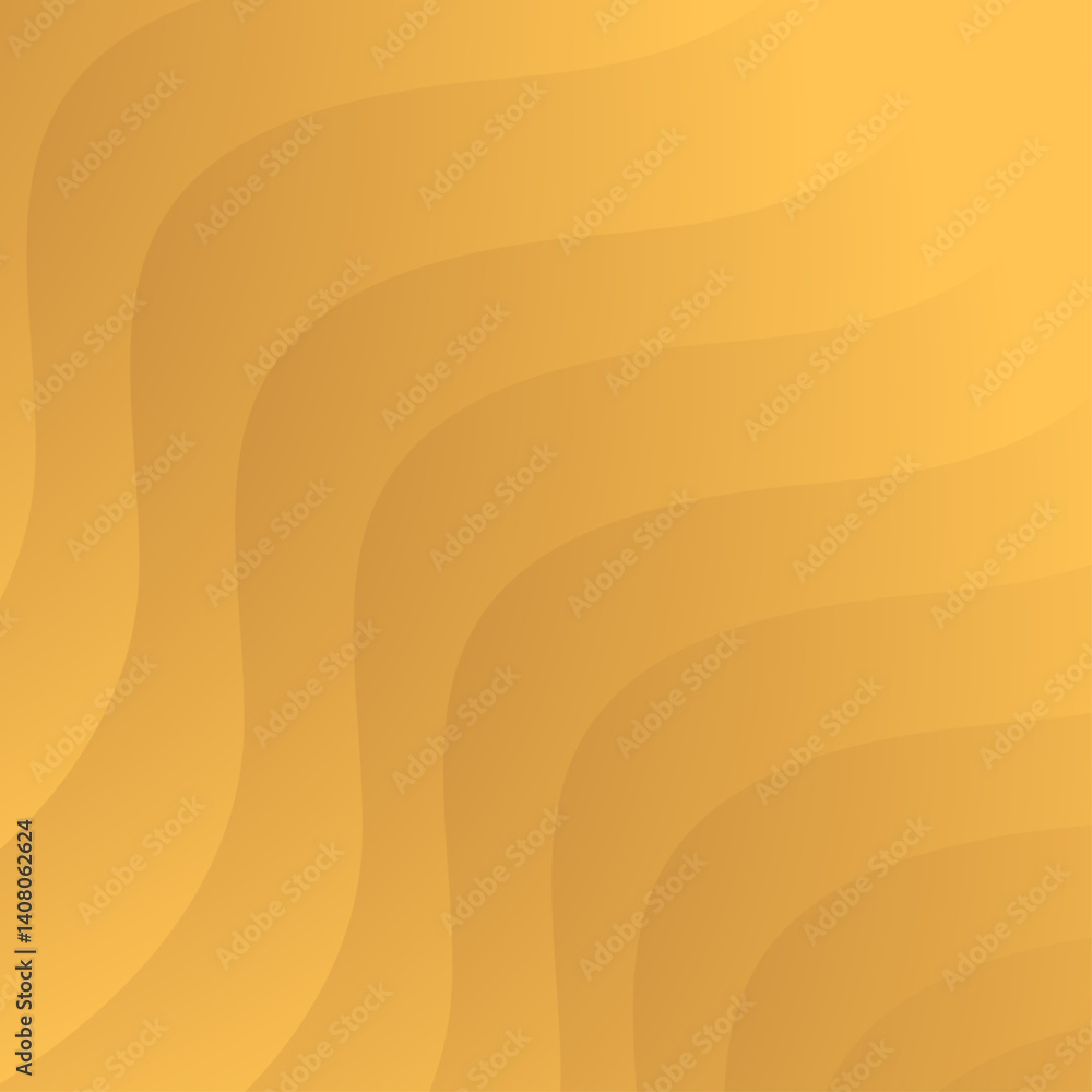 Abstract yellow wave gradient background vector Abstract yellow wave gradient background vector
