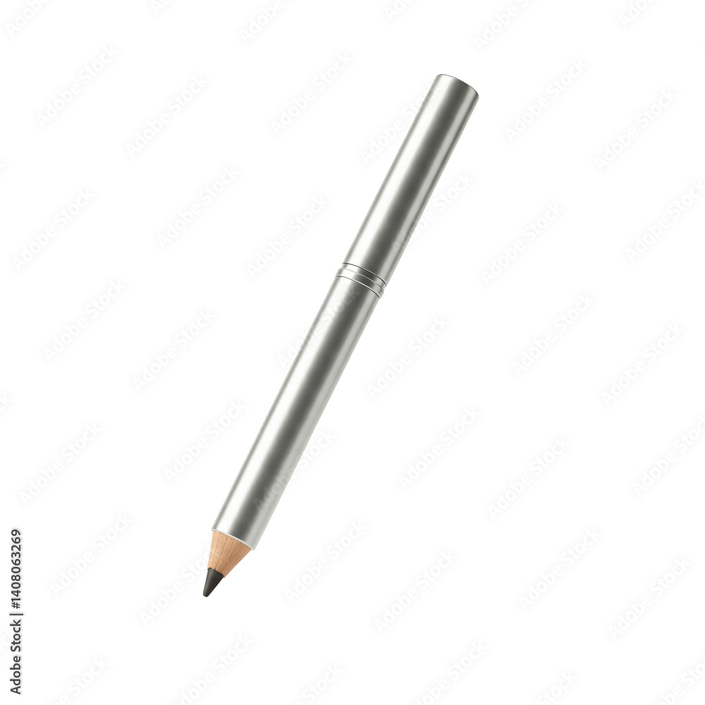 refillable eyebrow pencil with metal casing refillable eyebrow pencil with metal casing