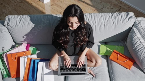 The Woman with Shopping Bags