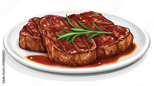 Savory Fried Beef Steaks with Flavorful Sauce - Professional Food Photography