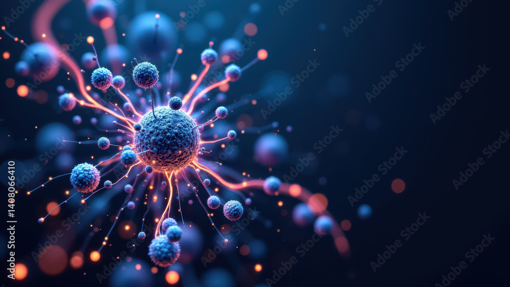Stylized medical illustration featuring GLP1 molecule with atoms labeled to represent a scientific or educational context. Stylized medical illustration featuring GLP1 molecule with atoms labeled to represent a scientific or educational context.