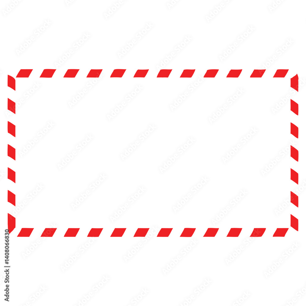 custom made wallpaper toronto digitalRed and white striped rectangular border, perfect for adding text or images.