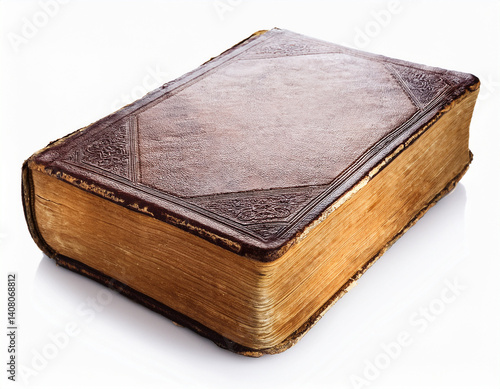 old book isolated on white