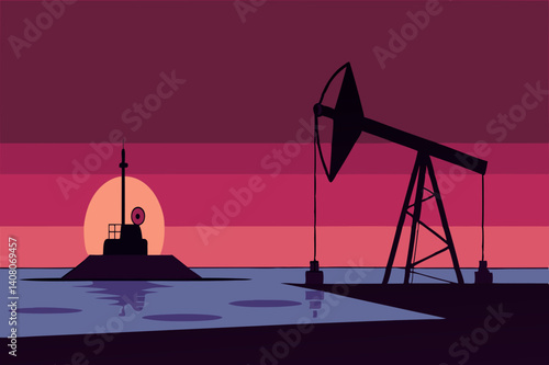 oil drilling rig