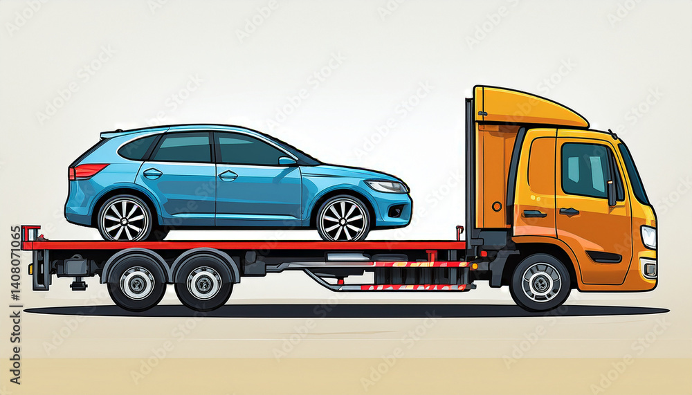 the trailer is engaged in the delivery of new cars to their place of sales the trailer is engaged in the delivery of new cars to their place of sales