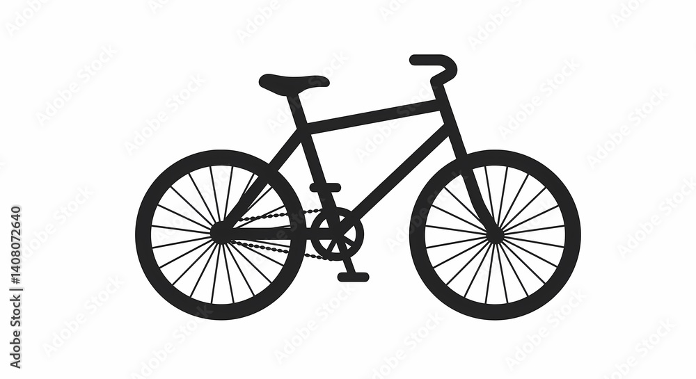 Fototapeta premium vintage bicycle isolated on white background