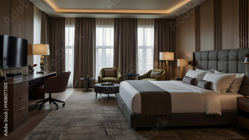 Wallpaper Mural living room with a table and chairs Torontodigital.ca