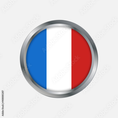 Free Download flag of France, button, badge - GFXLoad