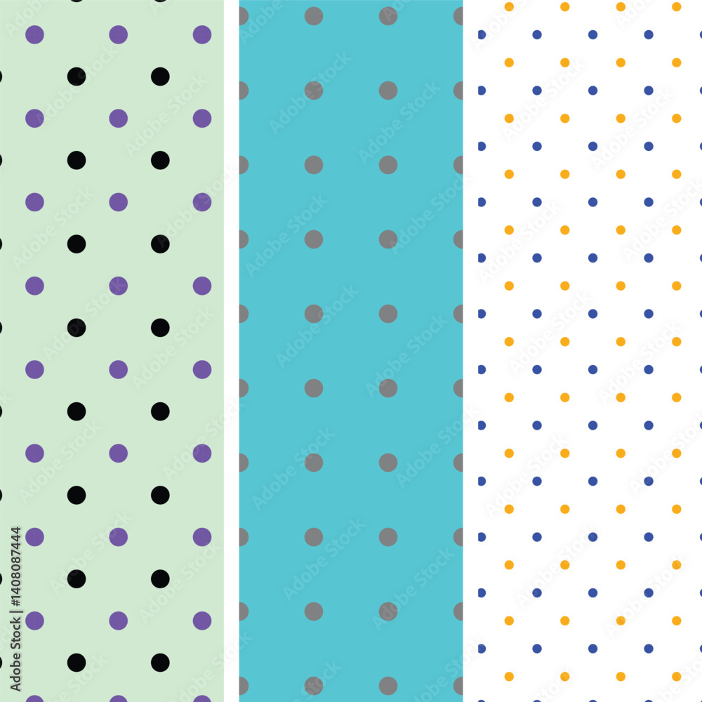 collection of chic polka dot seamless design collection of chic polka dot seamless design