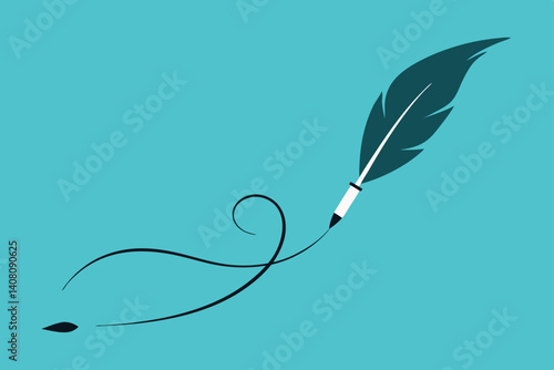 feather and ink