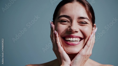 The Joyful Woman Smiling