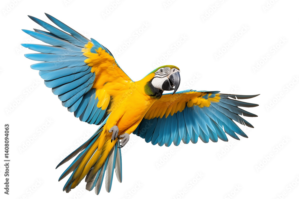 Fototapeta premium blue and yellow macaw