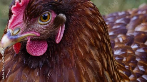The Close-Up Chicken Portrait