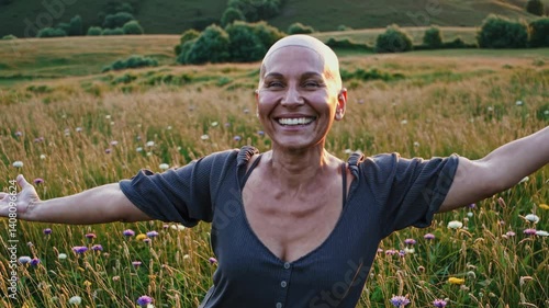 The Joyful Woman in Nature