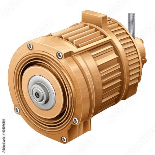 Dynamo machine vector illustration 