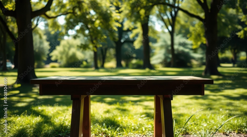 Naklejka premium bench in the park