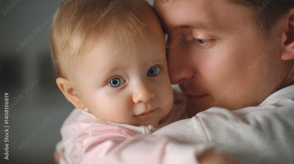 Tender Moment Between Parent and Child in Close-Up Capture of Love and Connection Tender Moment Between Parent and Child in Close-Up Capture of Love and Connection