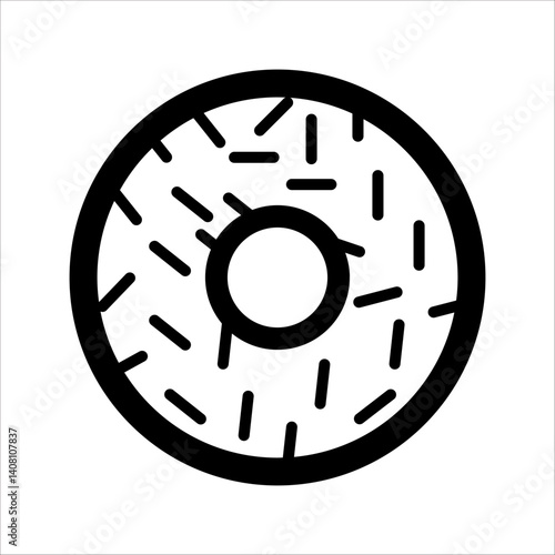 Donut icon. Vector concept illustration for design.