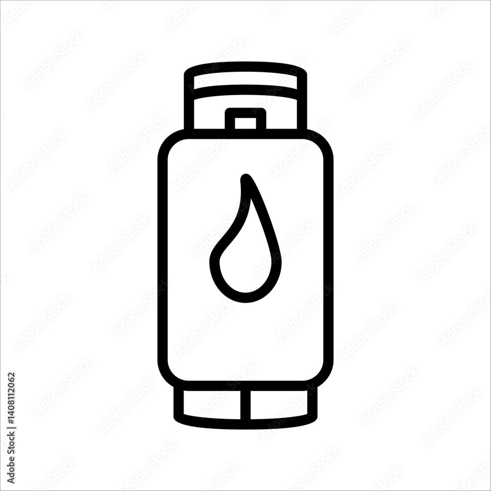 Fototapeta premium refill LPG tank, gas cylinder icon