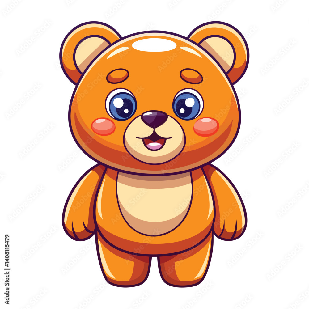 Fototapeta premium Cute cartoon bear
