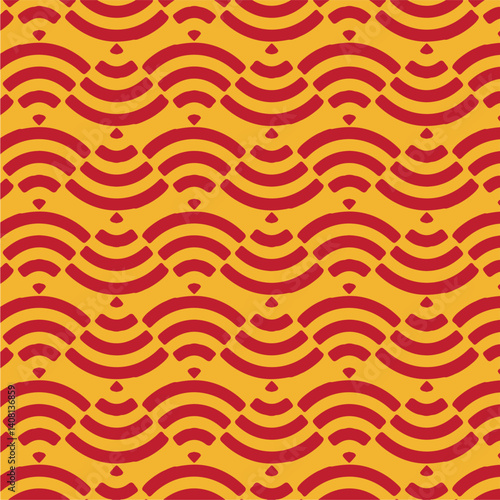 Seamless pattern with wi-fi icon. Horizontal  wi-fi signal design for pattern and background. Signal wave icon. wave pattern. Wireless symbol. Vector illustration.