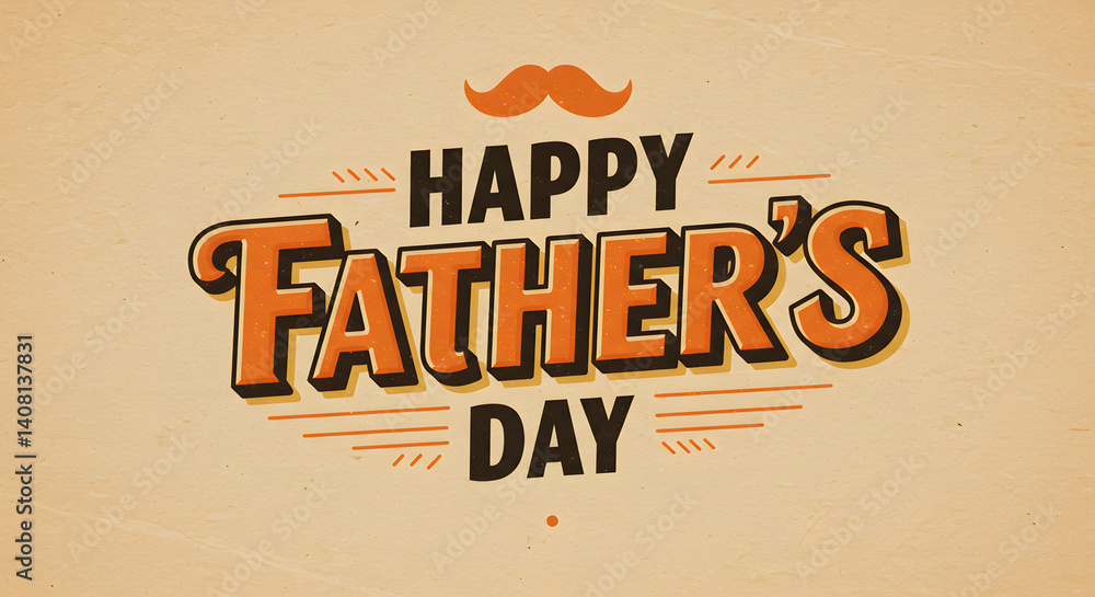 Fototapeta premium Happy Father`s Day