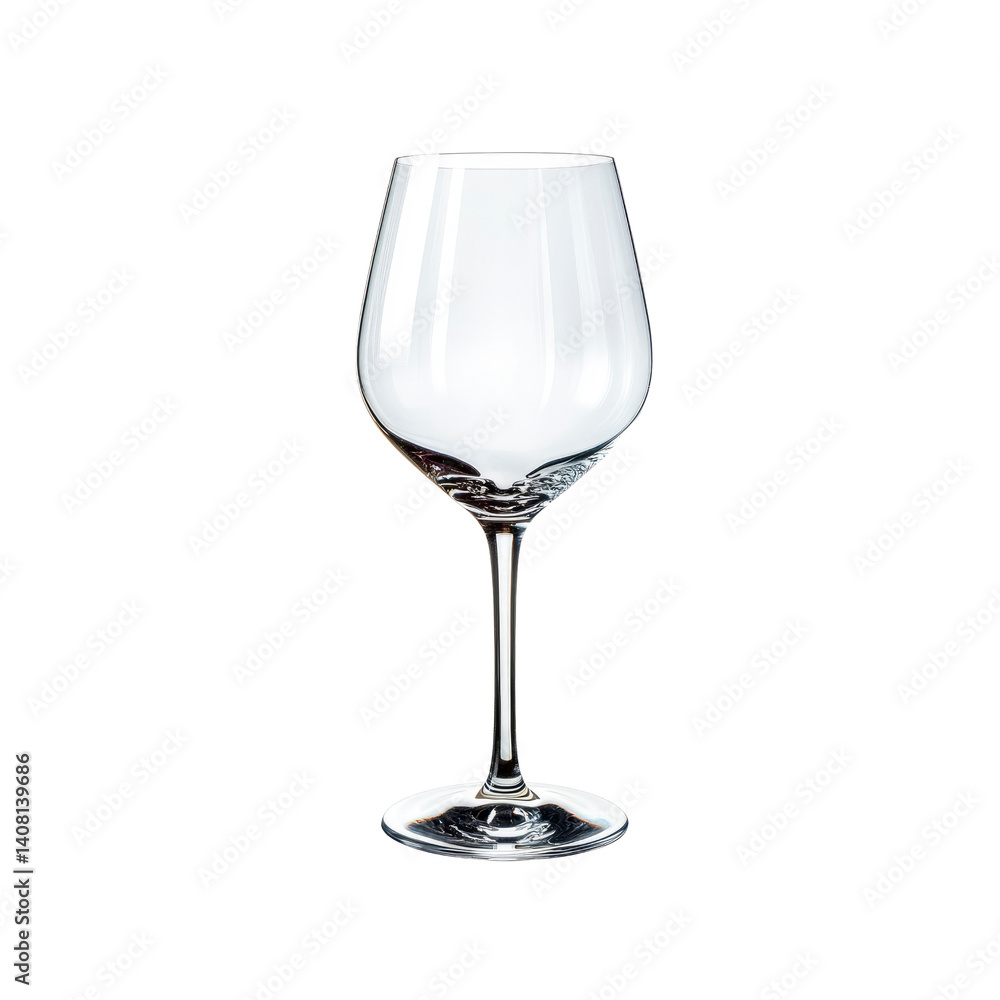 Elegant Empty Red Wine Glass on Transparent background Elegant Empty Red Wine Glass on Transparent background