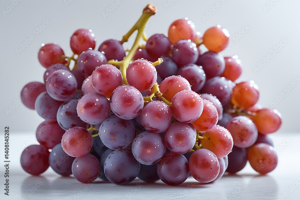 Fototapeta premium Grapes Image with White Background