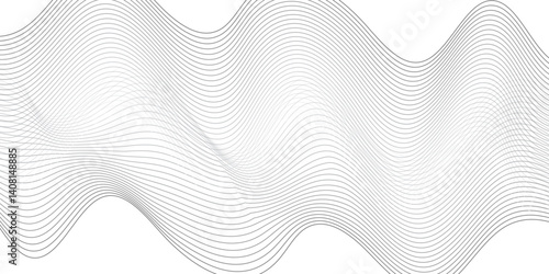  Abstract wave line for banner, wallpaper background with wave design.Abstract background with business lines.Dynamic flowing wave lines design element. Futuristic technology and sound wave pattern.