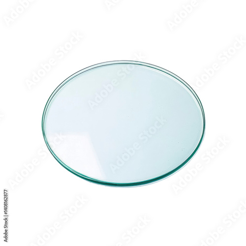 Round Glass Plate, Clear Glass Disc,  Laboratory Glassware, Microscope Slide, Circular Glass Object