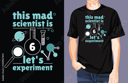 Scientist t-shirt design unique idea