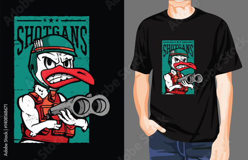 SHOTGANS t-shirt design unique idea