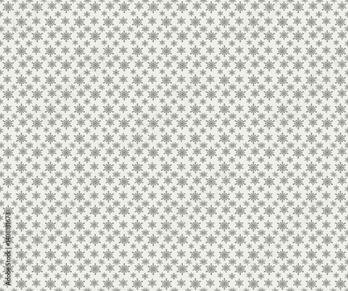 Wallpaper Mural Seamless white winter pattern with small gray snowflakes, minimalist Christmas background ideal for wrapping paper, fabric, gift packaging, greeting cards and modern holiday designs. Torontodigital.ca