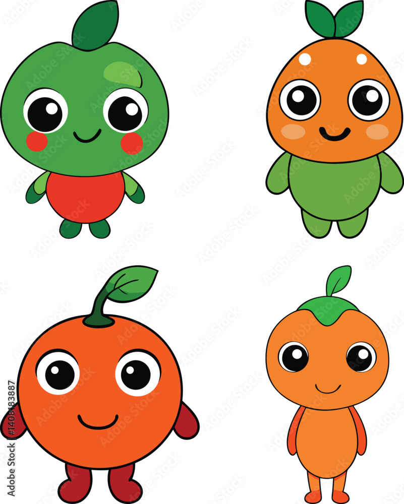 Obraz premium Cute camu camu cartoon vector