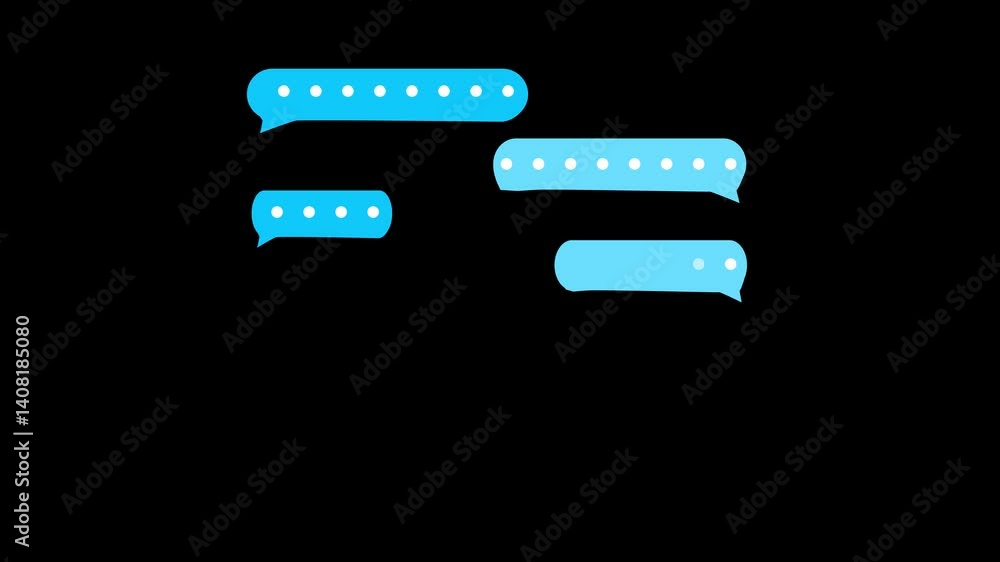 chat bubbles exchanging messages on a transparent background. Ideal for communication, social media or messaging. chat bubbles exchanging messages on a transparent background. Ideal for communication, social media or messaging.