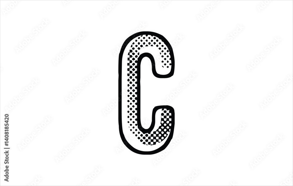 Obraz premium Elegant Letter C logo Vector Template Initial Letter C Logo Design. Creative And Modern C logo 