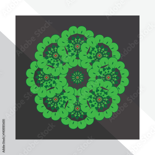 Arte de mandala colorido para decoración
