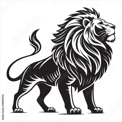  Lion vector.