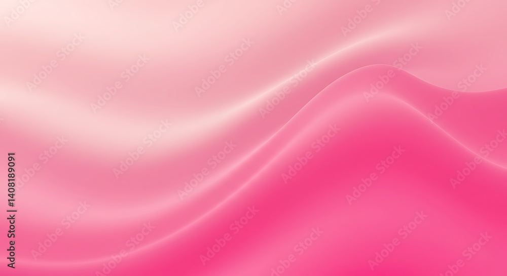 Fototapeta premium Pink Silk Waves: Soft, Dreamy Gradient Texture AI Generated