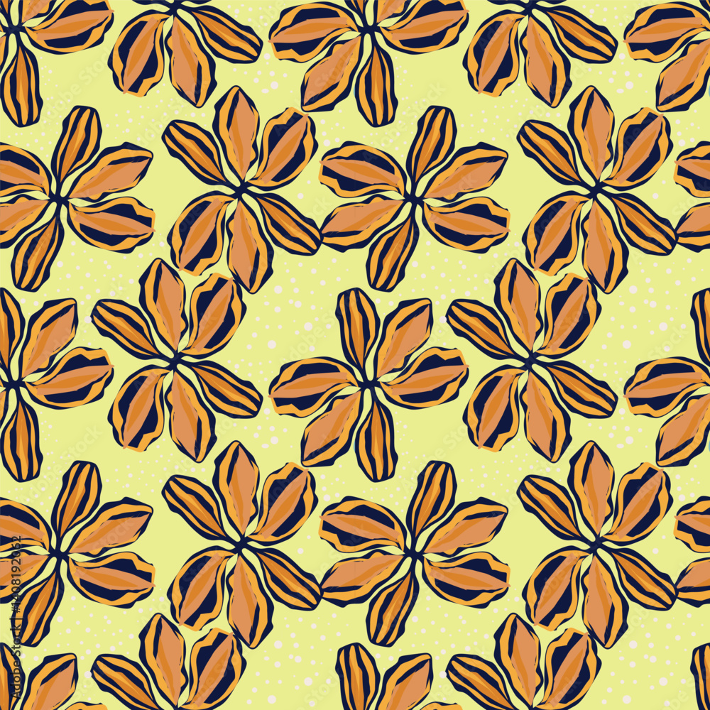 Fototapeta premium seamless pattern with flowers
