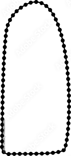 Dual-shaped blob with a smooth dotted outline and flowing liquid-inspired form.