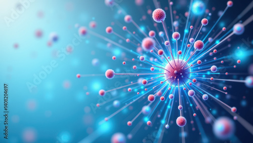 A detailed 3D rendering of GLP-1, Glucagon-like peptide-1.