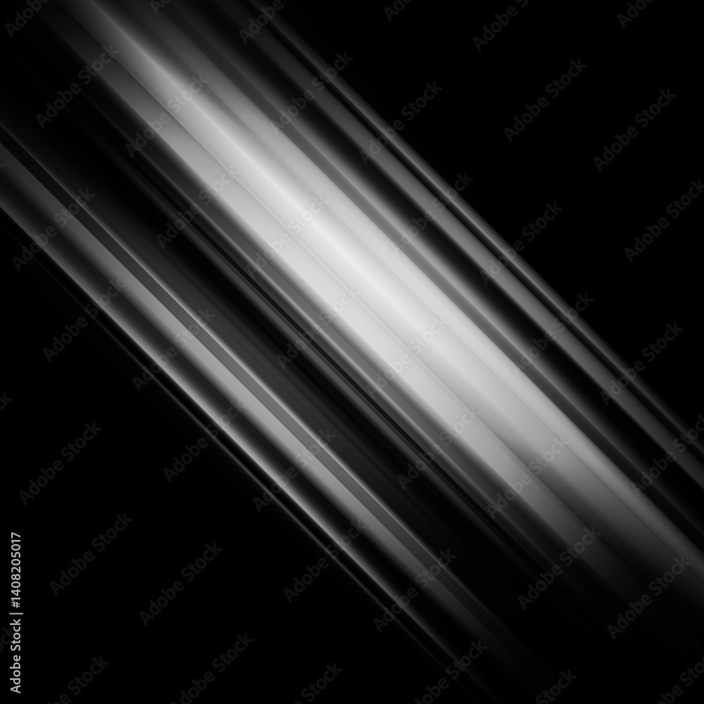 Fototapeta premium Black and white stripe abstract background. Motion lines effect.