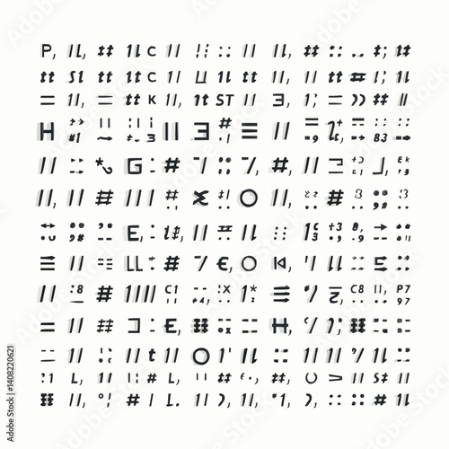 Digital art work and cryptography Icon Set - Colorful Symbols for encoding and Complex tasks