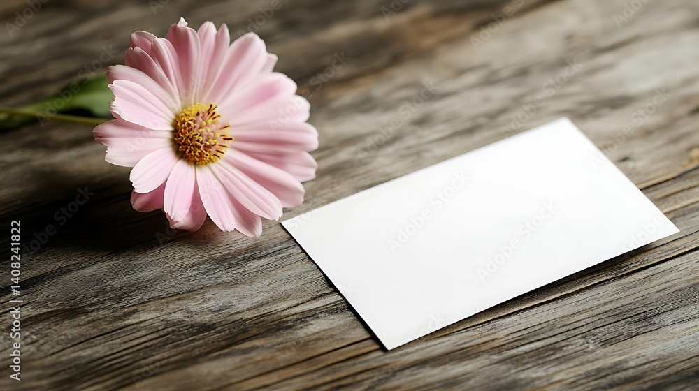 3D white flower design on a crisp, elegant card 3D white flower design on a crisp, elegant card