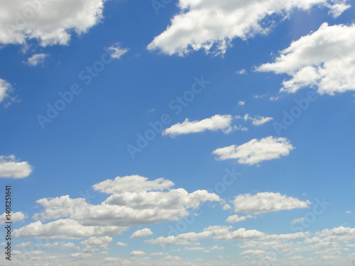 Bright Blue Sky with Scattered Clouds 2