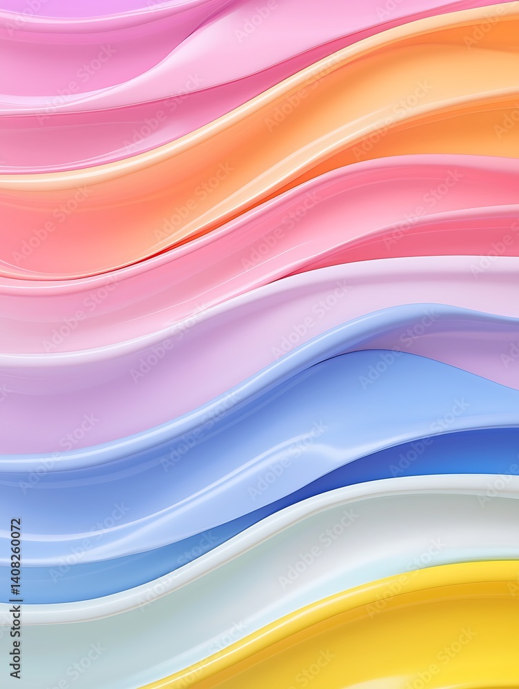 Obraz premium Pastel Swirls Abstract Background