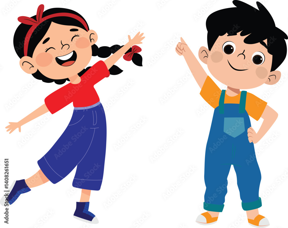 Children happiness with vector and illustration . Children happiness with vector and illustration .